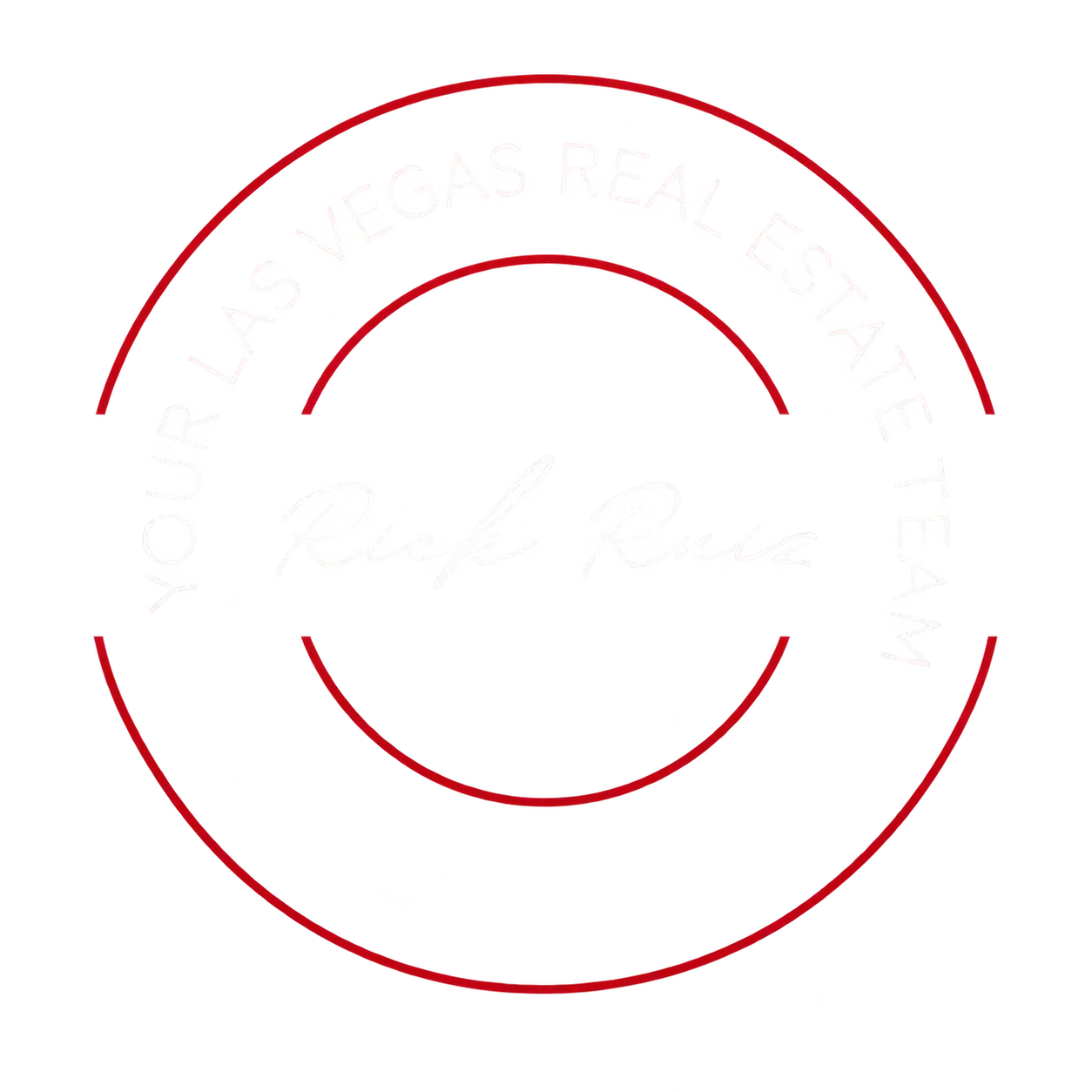 Rick Ruiz & Team real estate group logo and portrait.